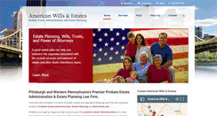 Desktop Screenshot of americanwillsandestates.com